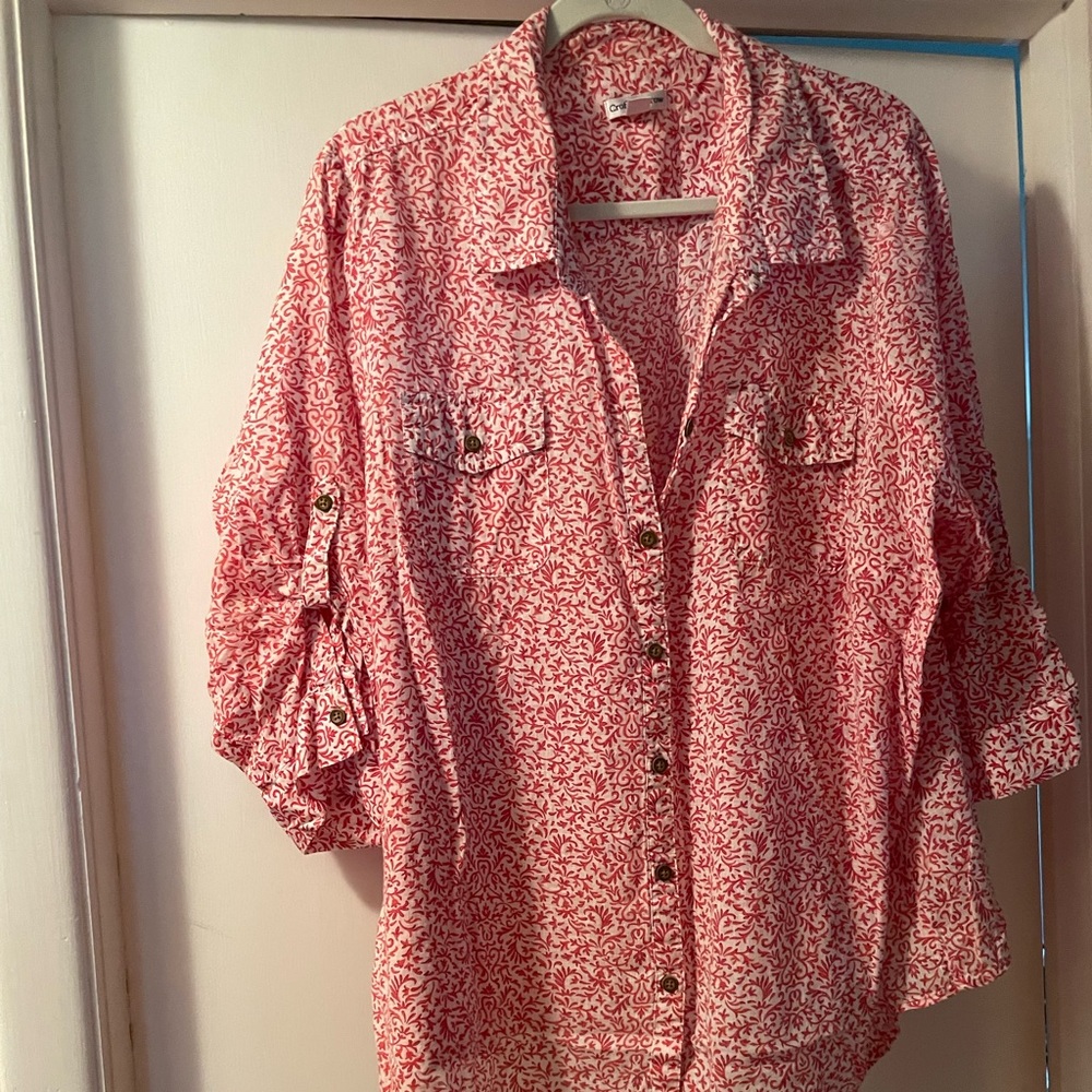 Lightly worn 3x Croft and Barrow button down shirt.